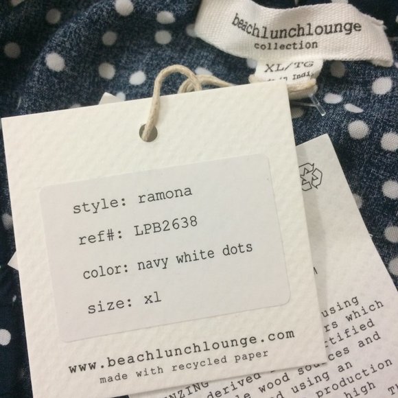 BeachLunchLounge Ramona Dot Print Maxi Skirt XL - Picture 7 of 10